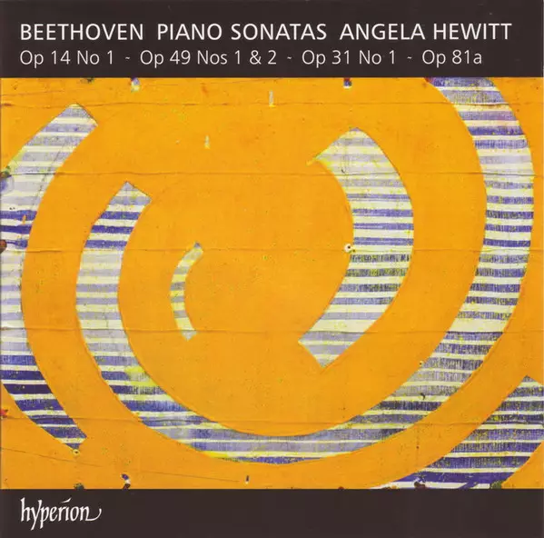 Beethoven, Angela Hewitt – Piano Sonatas Op 14 No 1, Op 49 Nos 1 & 2, Op 31 No 1, Op 81a - Classical CD - 2340 - 1