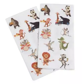 Animals napkins - Music-themed gift items - 2000 - 1