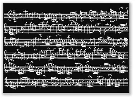 Kortti nuotti musta - Musiikkiaiheiset Lahjatavarat - 1040 - 1