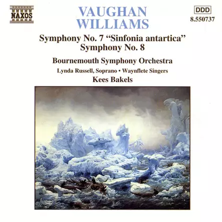 Ralph Vaughan Williams' Symphony No. 7 (Sinfonia antartica) and Symphony No. 8 CD - Classical - 2400 - 1