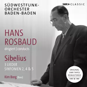 Sibelius, Jean - 3 Lieder and Sinfonien Nos. 2, 4 & 5 (2CD) - Symphony Orchestra of the Südwestfunk Baden-Baden - Klassinen CD - 850 - 1