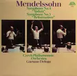 Mendelssohn – Symphony No. 4 "Italian" & Symphony No. 5 "Reformation" – Czech Philharmonic Orchestra, Gaetano Delogu – KÄYTETTY LP - Käytetyt - 2531 - 1
