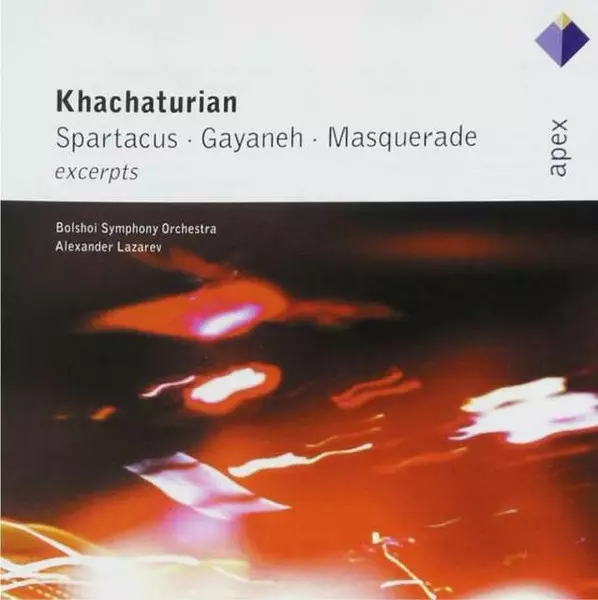 Khachaturian, Bolshoi Symphony Orchestra, Alexander Lazarev – Spartacus, Gayaneh, Masquerade SECOND-HAND CD - Käytetyt - 2342 - 1