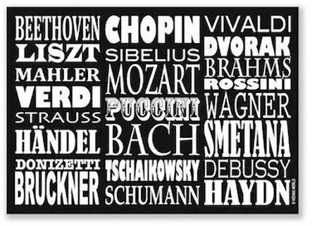 Kortti säveltäjät - Musiikkiaiheiset Lahjatavarat - 1042 - 1