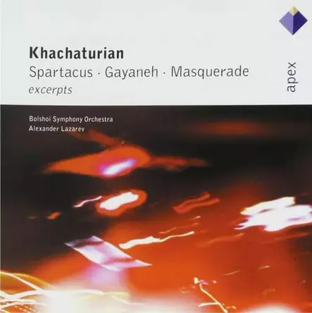 Khachaturian, Bolshoi Symphony Orchestra, Alexander Lazarev – Spartacus, Gayaneh, Masquerade SECOND-HAND CD - Käytetyt - 2342 - 1