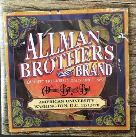 The Allman Brothers Band ? American University Washington, D.C. (KÄYTETTY CD) - Käytetyt - 2192 - 1