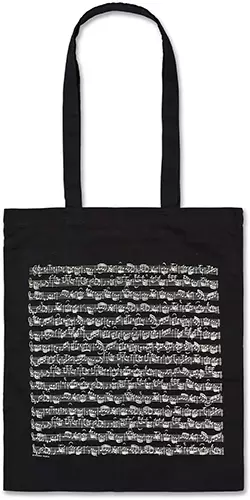 Totebag, Mozart Sheet Music - Music-themed gift items - 1132 - 1