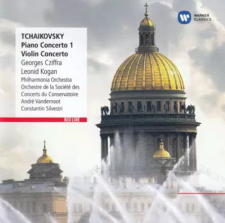 Cziffra, Georges / Kogan, Leonid/ Vandernoot, Andre / Silvestri, Constantin / Tchaikovsky, Pyotr Ilyich : Piano Concerto 1, Violin Concerto - Klassinen CD - 1183 - 1