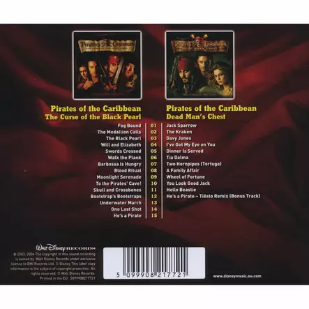 Klaus Badelt, Hans Zimmer: Pirates of the Caribbean: The Curse of the Black Pearl / Dead Man's Chest - Elokuvamusiikki - 2683 - 1