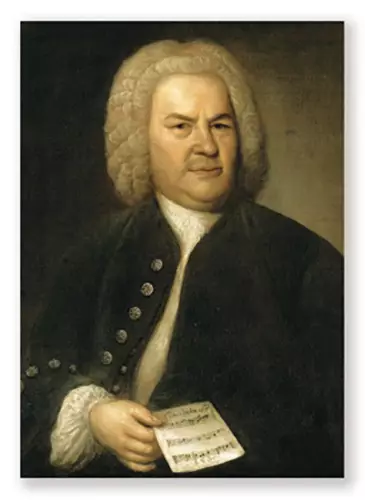 Kortti Bach portrait - Musiikkiaiheiset Lahjatavarat - 1073 - 1