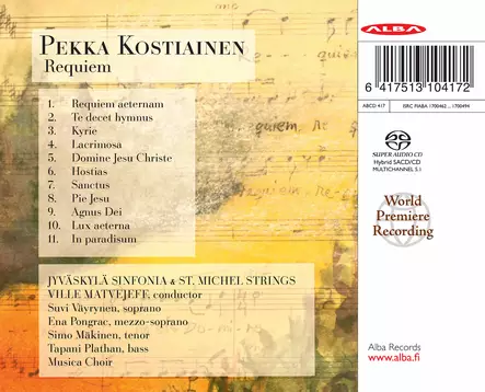 Kostiainen, Pekka : Requiem - Classical CD - 43 - 1