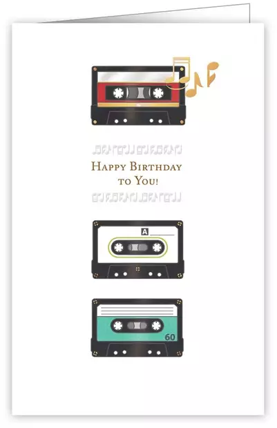 Kortti & kuori, Happy Birthday, C-kasetti - Musiikkiaiheiset Lahjatavarat - 1904 - 1