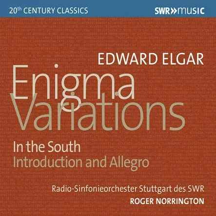 Elgar, Edward - Enigma Variations; In the South - Norrington, Roger - Classical CD - 854 - 1