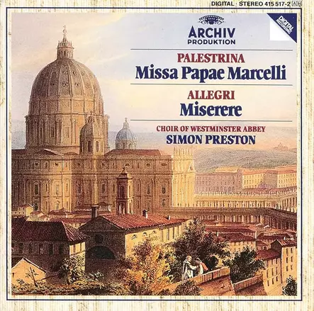 Palestrina: Missa Papae Marcelli / Allegri: Miserere - Early music - 2235 - 1