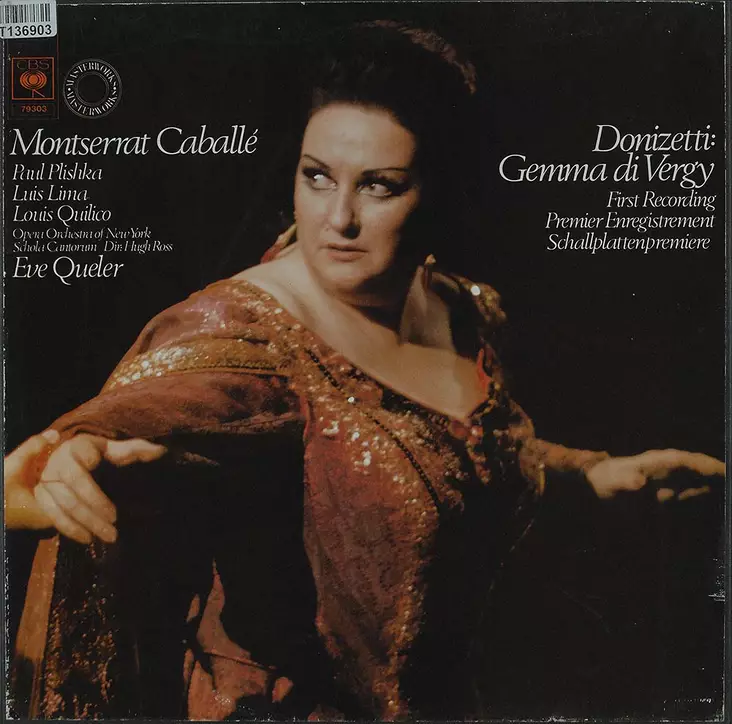 Montserrat Caballe- Donizetti: Gemma di Vergy (Used vinyl box 3xLP) - Classical vinyl LP - 2006 - 1