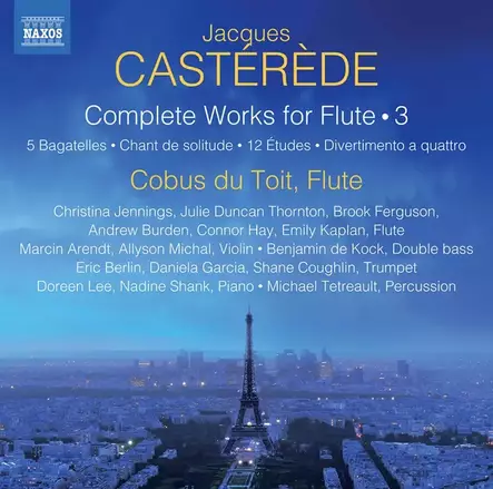 Cobus du Toit - Jacques Castérède: Complete Works for Flute 3 - Klassinen CD - 2066 - 1