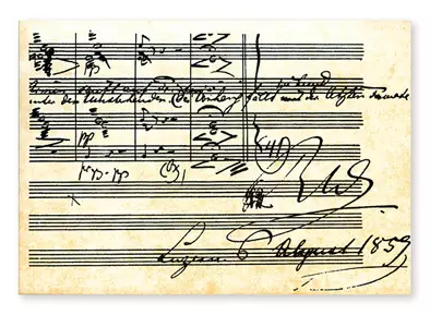 Kortti Wagner-Tristan und Isolde - Musiikkiaiheiset Lahjatavarat - 1096 - 1