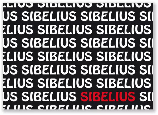 Kortti Sibelius - Musiikkiaiheiset Lahjatavarat - 1077 - 1