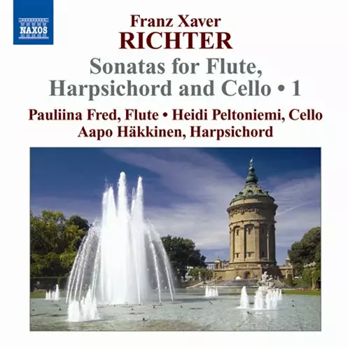 Richter, F X - Sonatas for Flute, Cello and Harpsichord Vol 1 - Fred, Pauliina & Häkkinen, Aapo & Peltoniemi, Heidi - Klassinen CD - 447 - 1
