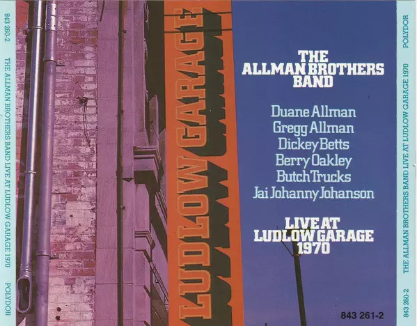 The Allman Brothers Band: Live at Ludlow Garage (KÄYTETTY CD BOKSI) - Boxit - 2108 - 1