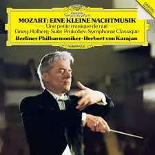 Berliinin Filharmonikot, Karajan - Mozart: Eine Kleine Nachtmusic, Grieg: Holberg-Suite, Prokofieff: Symphonie Classique (KÄYTETTY LP) - Klassinen LP - 2708 - 1