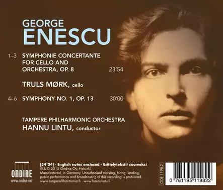 Tampere Filharmonia, Hannu Lintu, Truls Mørk - George Enescu: Konserttisinfonia, Op.8 ja Sinfonia Nro 1, Op.13 - Klassinen - 2638 - 1