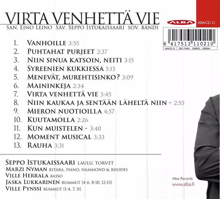 Istukaissaari, Seppo / Leino, Eino : Virta venhettä vie - Jazz & Blues CD - 29 - 1