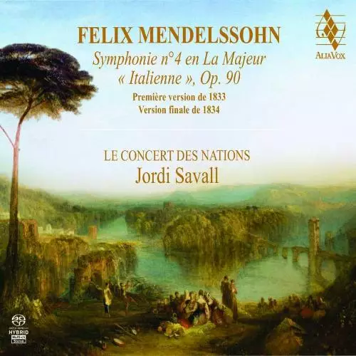 Mendelssohn, Felix - Symphony No. 4 (Italian) - Savall, Jordi - Classical CD - 599 - 1